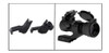 MCS RAPID TRANSITION OFFSET SIGHT SET + STEALTH SIGHT W/ CANTILEVER MOUNT, RED, GREEN, & BLUE DOT 