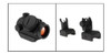 MCS RED DOT + FLIP UP SIGHT COMBO: FLX01 RED DOT SIGHT + QF BUIS FRONT AND REAR IRON SIGHT COMBO 