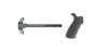 MCS AR-15 REAR BEAVERTAIL GRIP - RUBBERIZED COATING - AR-15 AMBIDEXTROUS CHARGING HANDLE - BLACK 