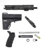 MCS AR-15 Blade 5" Build Kit - Built Upper - Brace - BCG - Grip - Pistol Buffer Kit - Black 