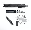 MCS AR-15 Micro 5" Build Kit - Built Upper - Short Buffer System - BCG - Rubber Grip - Black 