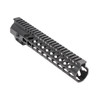 MCS AR-15 10" Super Slim Light Keymod Free Float Handguard w/Steel Barrel Nut & Top Rail 