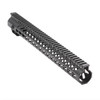 MCS AR-15 Super Slim Light Keymod 15" Free Float Handguard w/Steel Barrel Nut & Top Rail 