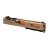 MCS 9MM COMPLETE SLIDE KIT "COMPETITOR" IN BURNT BRONZE WITH CROWN CUT COPPER BARREL GLOCK 19 COMPATIBLE 