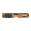 MCS 9MM COMPLETE SLIDE KIT "COMPETITOR" IN BURNT BRONZE WITH CROWN CUT COPPER BARREL GLOCK 19 COMPATIBLE 