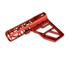 Skeletonized Pistol Brace Stabilizer, Red Anodized Aluminum