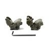 MCS Polymer Front and Rear Flip Up Back Up Sight Set 