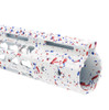 MCS AR-15 10'' Ultra Slim Keymod Handguards V2 - Base Bright White - Pattern - Blue Flame - Red - Cerakote Splatter 