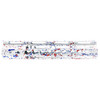 MCS AR-15 10'' Ultra Slim Keymod Handguards V2 - Base Bright White - Pattern - Blue Flame - Red - Cerakote Splatter 