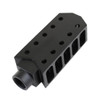 MCS AR-15/.223/5.56 Barrett Style "Tanker" Extended Length Muzzle Brake with Jam Nut 