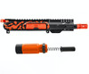 MCS AR-15 5.56 NATO CAMO 5'' V2 SLICK SIDE PISTOL UPPER - FORGED UPPER WITH 3.5 SHORT BUFFER SYSTEM - CERAKOTE ORANGE 