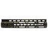 MCS AR-15 10'' Light Weight Keymod Handguard - Base Black - Pattern - Gold - Cerakote Splatter 