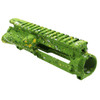 MCS AR-15 Mil-Spec Upper Receiver - Base Zombie Green - Pattern - Highland Green - White - Lemon Zest - Made in U.S.A - Cerakote Splatter 