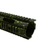 MCS AR-15 10" Mid Length Free Float Quad Rail - Base OD Green - Pattern - Highland Green - Lemon Zest - Zombie Green - Cerakote Splatter 