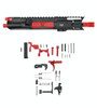 MCS AR-15 5.56 NATO 5'' PISTOL - FORGED UPPER - 4'' HANDGUARD - LOWER PARTS KIT - CEARKOTE RED 
