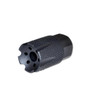 MCS Shorty Muzzle Brake 1/2x36 9mm - Black - Steel 