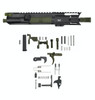 MCS AR-15 5.56 NATO 5'' PISTOL - FORGED UPPER - 4'' HANDGUARD - LOWER PARTS KIT - CEARKOTE OD GREEN 
