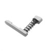 MCS Magazine Catch Assembly w/Button and Spring – Cerakote Glacier Silver 