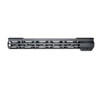 MCS AR-15 223/5.56 Super Light Slim 15" M-LOK Handguard W/ Partial Top Rail - Black 