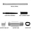 MCS AR-15 Complete Compact Short Buffer Tube Kit 3.5'' Cerakote - GLACIER SILVER 