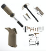 MCS AR-15 3.5" Short Buffer System Combo - A2 Flag Grip - Upper Parts Kit - Lower Parts Kit - Cerakote FDE 