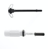 MCS AR-15 3.5" Short Buffer System - Ambi Charging Handle Combo - Cerakote White 