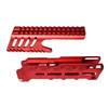 MCS Remington 870 12 gauge - Saddle Mount & Forend - Aluminum - Red - Aftermarket Combo Set 