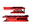 MCS Remington 870 12 gauge - Saddle Mount & Forend - Aluminum - Red - Aftermarket Combo Set 