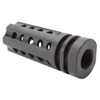 MCS AR-9 9X19 Multi Port Flash Hider - 1/2"x36 Thread Pitch - Black 