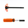 MCS AR-15 3.5" Short Buffer System - Ambi Charging Handle Combo - Cerakote Orange 