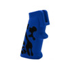 MCS AR-15/10 A2 Style Pistol Grip w/ Screw & Lock Washer Black and Blue Flame - CERAKOTE CAMO  MCS AR-15/10 A2 Style Pistol Grip w/ Screw & Lock Washer Black and Blue Flame - CERAKOTE CAMO