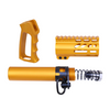 AR-15 Micro Pistol Furniture Set USA Made - Anodized Orange AR-15 Micro Pistol Furniture Set USA Made - Anodized Orange