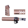 MCS AR-15 Micro Honeycomb Pistol Furniture Set - Anodized Bronze 