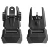 MCS POLYMER FLIP-UP SIGHTS FRONT & REAR SAME PLANE / LOW PROFILE 