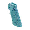 MCS AR STANDARD A2 PISTOL GRIP - BASE ROBINS EGG - PATTERN - AQUA TEAL - BLUE FLAME - BRIGHT WHITE - CERAKOTE SPLATTER 