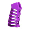 MCS AR-15 Ultralight Series Skeletonized Aluminum Pistol Grip - Anodized Purple 
