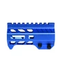 MCS 4.2" M-LOK Handguard with Integrated Hand Stop for 223/5.56 Uppers - Blue 