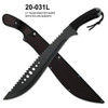 MCS TACTICAL 21″ BUSH MASTER MACHETE - BLACK 