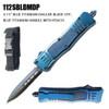 MCS TACTICAL OTF 4.15″ DAGGER BLADE - BLUE TITANIUM 