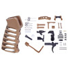 MCS AR-15 Enhanced Lower Parts Kit Skeletonized Aluminum Pistol Grip - Anodized Bronze 