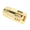 MCS AR-15 Mini Slip Over Barrel Shroud With Multi Port Muzzle Brake - 24K Gold Plated 