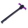 MCS AR-15 Ambidextrous “Quick Engage” Charging Handle - Anodized Black W/ Purple Handles 
