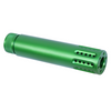 MCS AR-15 Cal Slip Over Barrel Shroud With Multi Port Muzzle Brake - Anodized Irish Green