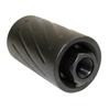 MCS AR-15 Spit Fire Muzzle Comp With Qd Blast Shield (9mm) (1/2 X 28) - Black 