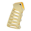 MCS AR-15 Ultralight Series Skeletonized Aluminum Pistol Grip - 24K Gold Plated 