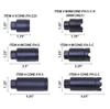 MCS AR-15 Micro Slim Flash Can - Laser Engraved - Anodized Black 