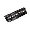 MCS AR-15 6.9" Carbine 2pc Drop-In Handguard Extended Top Rail for ROUND End Cap 