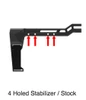 CAA MCK EVO REAR SPARE MAGAZINE CARRIER FOR 4 HOLED BRACE OR STOCK 