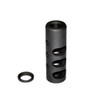 MCS AR-15 1/2x28 Muzzle Brake .223 5.56 - Black Steel 