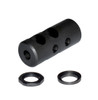 MCS AR-15 1/2x28 Muzzle Brake Short - Black Steel 